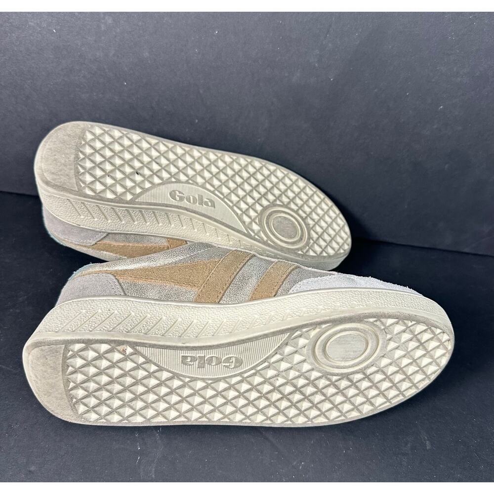Gola Superslam Blaze Sneakers Womens Size 6.5 Gold Metallic Shimmer Shoes - Picture 9 of 10